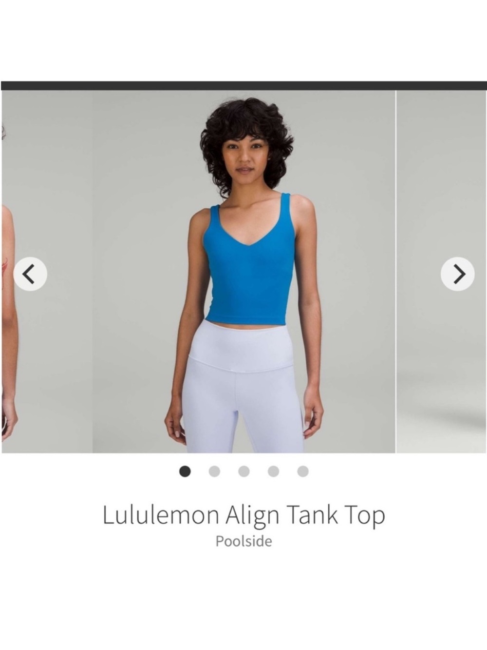 Lululemon Align Tank Poolside Blue Sz 4